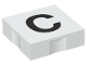 Lot ID: 156233571  Part No: 6309pb021  Name: Duplo, Tile 2 x 2 with Black Capital Letter C Pattern