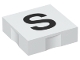 Lot ID: 156225289  Part No: 6309pb037  Name: Duplo, Tile 2 x 2 with Black Capital Letter S Pattern