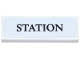 Part No: 63864pb317 Name: Tile 1 x 3 with Black 'STATION' Pattern (Sticker) - Set 76457 Part No: 63864pb317 Name: Tile 1 x 3 with Black 'STATION' Pattern (Sticker) - Set 76457