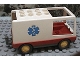 Part No: 6416c01pb01  Name: Duplo Van Type 1 with Red Base and EMT Star of Life Pattern (Ambulance)