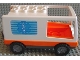 Part No: 6416c03pb01  Name: Duplo Van Type 1 with Orange Base and EMT Star of Life on Stripes Pattern (Ambulance)