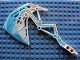 Part No: 64268pb01  Name: Bionicle Weapon Broad Axe with Marbled Trans-Light Blue Pattern