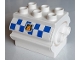 Lot ID: 365295312  Part No: 6429pb07  Name: Duplo Container Water Container with Fire Badge on Blue and White Checkered Background Pattern on Both Sides (Stickers) - Set 7844