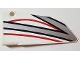 Part No: 64392pb027  Name: Technic, Panel Fairing #17 Large Smooth, Side A with Black, Red and Silver Stripes Pattern (Sticker) - Set 42000