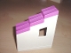 Part No: 6464c02  Name: Duplo Wall 2 x 6 x 6 with Window Left and Dark Pink Roof Slope 33 2 x 6 with Stepped Shingles