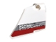 Part No: 64680pb022  Name: Technic, Panel Fairing #14 Large Short Smooth, Side B with Porsche Intelligent Performance Logo and Red Stripe Pattern (Sticker) - Set 42096