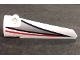 Part No: 64681pb033  Name: Technic, Panel Fairing # 5 Long Smooth, Side A with Black and Red Stripes and Silver Pattern (Sticker) - Set 42000