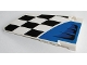 Part No: 64682pb015  Name: Technic, Panel Fairing #18 Large Smooth, Side B with Air Intake and Checkered Black and White Pattern (Sticker) - Set 42045
