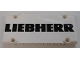 Part No: 64782pb050  Name: Technic, Panel Plate 5 x 11 x 1 with Black 'LIEBHERR' Pattern (Sticker) - Set 42100