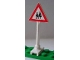 Part No: 649pb04  Name: Road Sign Triangle with Pedestrian Crossing 2 People Pattern