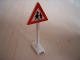 Part No: 649pb07  Name: Road Sign Triangle with Children Playing Pattern