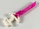 Part No: 65272pb01  Name: Minifigure, Weapon Sword with Wide Pommel and Molded Trans-Dark Pink Serrated Blade Pattern (Ninjago Key-Tana)