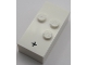 Part No: 65550pb03  Name: Brick, Braille 2 x 4 with 3 Studs with Black Plus Sign (+) Pattern (dots-256 ⠲) (Swedish)