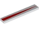 Part No: 6636pb331  Name: Tile 1 x 6 with Red Triangle / Tapered Stripe Pattern
