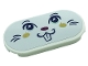 Part No: 66857pb010  Name: Tile, Round 2 x 4 Oval with Rabbit Face Pattern (Sticker) - Set 41685