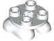 Lot ID: 361500631  Part No: 66858  Name: Legs with Plate Round 2 x 2 and Axle Hole - 2 Feet