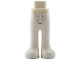 Part No: 67072c00pb022  Name: Mini Doll Hips and Trousers with Back Pockets with Molded White Lower Legs / Boots Pattern - Thin Hinge