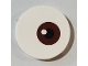 Part No: 67095pb002  Name: Tile, Round 3 x 3 with Reddish Brown and Black Eye Pattern