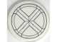 Part No: 67095pb120  Name: Tile, Round 3 x 3 with X-Men Logo in Ring Pattern (Sticker) - Set 76294