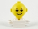 Part No: 685px4c01  Name: Homemaker Figure / Maxifigure Torso Assembly with Yellow Head with Black Eyes, Eyebrows, and Smile Pattern (792c03 / 685px4)