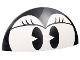 Part No: 68881pb001  Name: Brick, Round 5 x 10 x 1 2/3 Dome Half with Black Eyes and Eyelashes Pattern (Minnie Mouse)