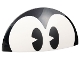 Part No: 68881pb002  Name: Brick, Round 5 x 10 x 1 2/3 Dome Half with Eyes Mickey Mouse Pattern
