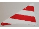 Part No: 69265  Name: Cloth Sail Triangular Spritsail 16 x 24 with Red Thick Stripes Pattern