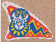 Lot ID: 459550384  Part No: 70954  Name: Cloth Sail Triangular Curved with Islander Pattern