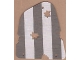 Lot ID: 439426820  Part No: 71306  Name: Cloth Sail with Cannonball Damage with Dark Gray Stripes Pattern