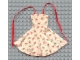Part No: 71674  Name: Scala, Clothes Female Dress with Red/White Flower Pattern