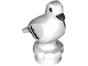 Part No: 7188pb01  Name: Bird, Pigeon with Molded Black Eyes, Beak and Feathers Pattern