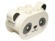 Lot ID: 402696598  Part No: 72133pb01  Name: Duplo, Brick 2 x 4 x 2 1/2 Rounded Ends, Ears on Sides with Black Auricles, Eyes, and Nose, Dark Bluish Gray Mouth and Eye Patches, and Bright Pink Cheeks, Panda Bear Head Pattern
