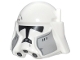 Part No: 7250pb01  Name: Minifigure, Headgear Helmet SW Clone Commander with Black Visor and Light Bluish Gray Cheek Guards Pattern