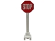 Part No: 739p01  Name: Road Sign Octagon with Stop Sign Pattern