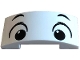 Part No: 7547pb01  Name: Slope, Curved 4 x 2 x 2/3 Double with Dog Face with Black Eyebrows, Eyes and Pupils Pattern