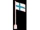 Lot ID: 389191653  Part No: 776p04  Name: Flag on Flagpole, Wave with Finland Pattern - No Bottom Lip