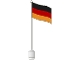 Part No: 777p01  Name: Flag on Flagpole, Wave with Germany Pattern