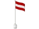 Lot ID: 401740457  Part No: 777p06  Name: Flag on Flagpole, Wave with Austria Pattern