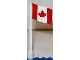 Part No: 777pb02ridged  Name: Flag on Flagpole, Wave with Canada Pattern, Ridged Flagpole