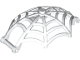 Part No: 80487  Name: Minifigure, Weapon Spider Web, Large Hemisphere Shape with Bar Handle and Clips