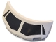 Part No: 81911pb02  Name: Windscreen 2 x 4 x 1 Curved with Black Windows Pattern