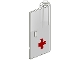 Part No: 826p01  Name: Door 1 x 3 x 4 Right with Window and Red Cross Pattern, Lower