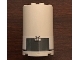 Part No: 85941pb015  Name: Cylinder Half 2 x 4 x 5 with 1 x 2 Cutout with SW Dark Bluish Gray Hatch Pattern (Sticker) - Set 75244