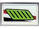 Part No: 85984pb022R  Name: Slope 30 1 x 2 x 2/3 with Lime Air Intake Pattern Model Right (Sticker) - Set 8899