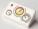 Part No: 85984pb174  Name: Slope 30 1 x 2 x 2/3 with Red Button and 3 Gauges Pattern (Sticker) - Set 60005