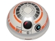 Part No: 86500pb06  Name: Cylinder Hemisphere 4 x 4 with BB-8 Droid Pattern