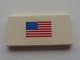 Part No: 87079pb0017  Name: Tile 2 x 4 with American Flag Small Pattern (Sticker) - Sets 10213 / 10231