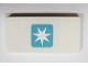 Part No: 87079pb0027  Name: Tile 2 x 4 with Maersk Star Logo Pattern (Sticker) - Set 10219