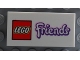 Part No: 87079pb0133  Name: Tile 2 x 4 with LEGO Friends Logo Pattern