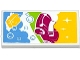 Part No: 87079pb0207  Name: Tile 2 x 4 with Car, Soap and Bubbles Pattern (Sticker) - Set 41091